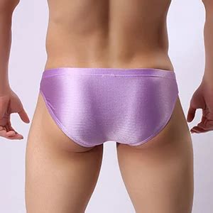 Man Sexy Nylon Seamless Bulge Pouch Briefs Underwear Gay Male Silk