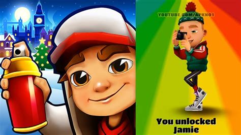 Subway Surfers Christmas 2018 - London - New Character Jamie - YouTube