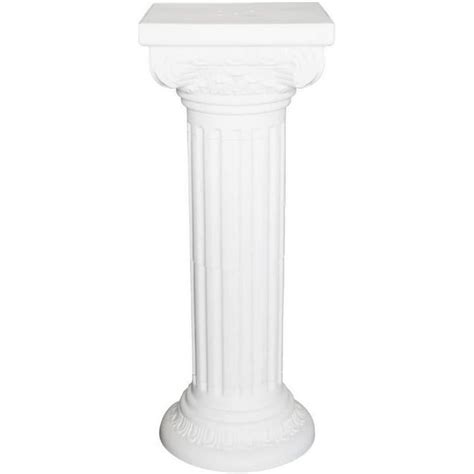 Tall Pedestal Roman Plastic Pillars Columns White 36 Inch Walmart