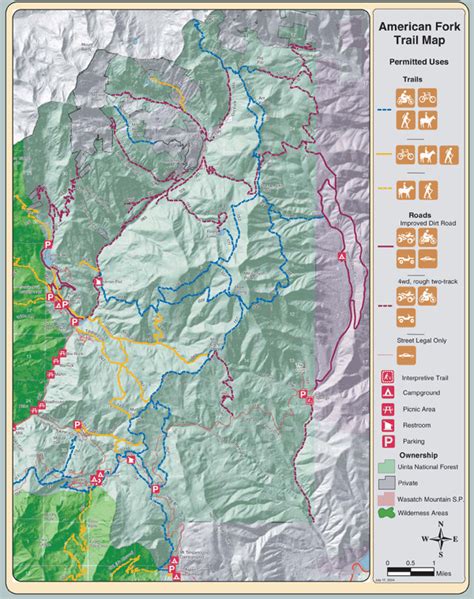American Fork Canyon Forest Service Map American Fork Canyon