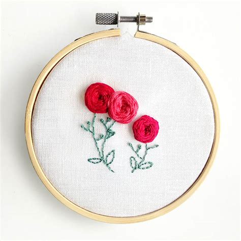 10 Techniques For Hand Embroidered Flowers Blog Bulbandkey