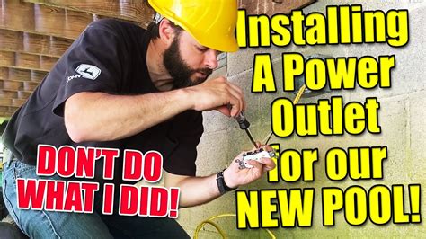 Installing Power For The Pool Youtube