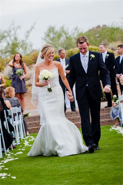 Groom And Bride Walking Down The Aisle Arizona Photographer Chris Frailey Photography