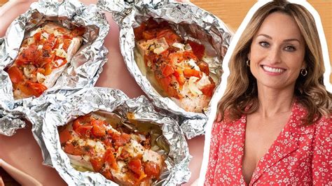 Born in rome, giada grew up in a large italian family where the culture of food was a staple in and of itself. Giada De Laurentiis Cooks Salmon Baked in Foil | Food ...