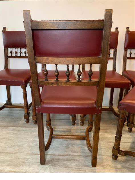 Set Of Six Jacobean Style Dinning Chairs At 1stdibs