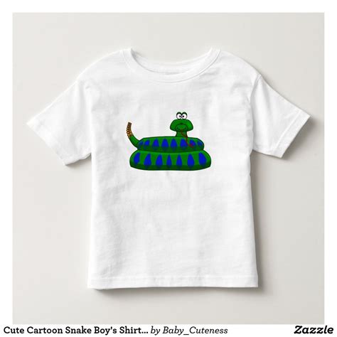 Cute Cartoon Snake Boy's Shirt Toddler | Zazzle.com | Toddler tshirts, Disney toddler, Toddler
