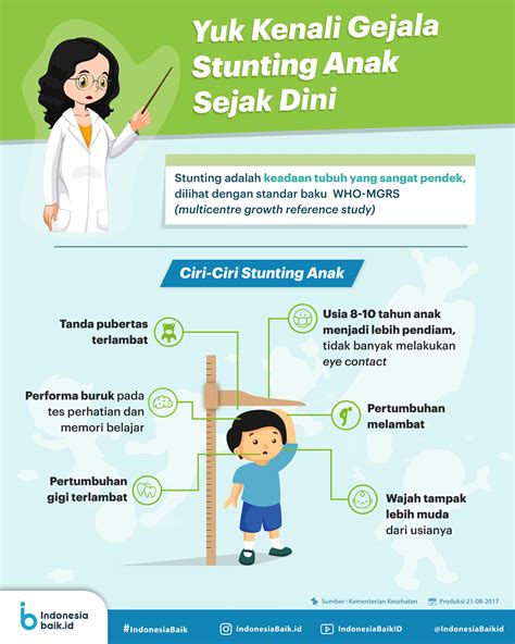 Stunting adalah gangguan pertumbuhan fisik dan otak pada anak. Yuk Kenali Gejala Stunting Sejak Dini | Indonesia Baik
