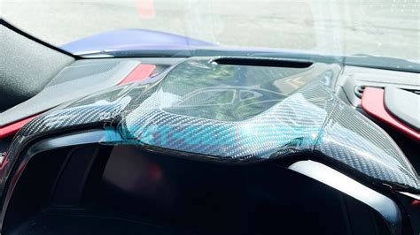 2020 23 C8 Corvette Carbon Fiber Upper Dash Pad Cover By Next Gen Speed
