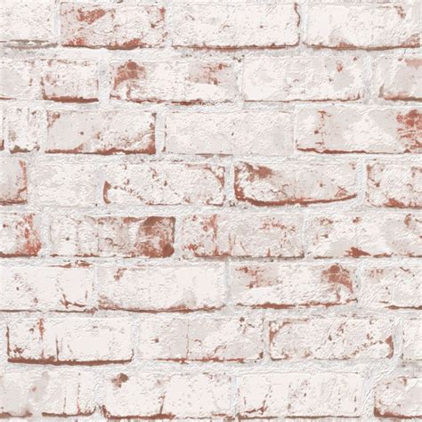 Free Download White Brick Effect Distressed As Creation Wallpaper