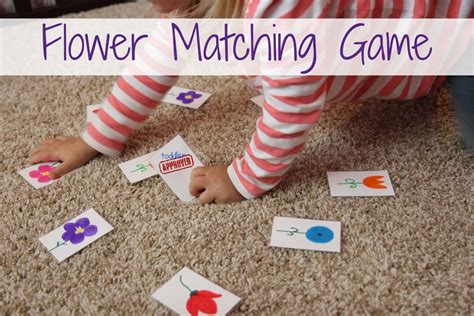 Flower Matching Game Toddler Approved