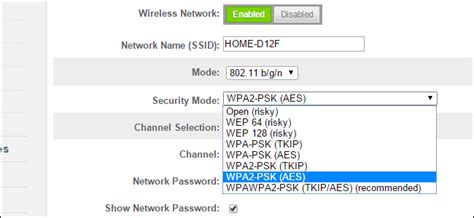 2. Mengaktifkan WPA2-PSK Encryption