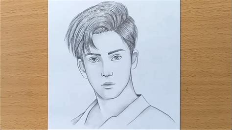 Boy Face Pencil Sketch How To Draw A Boy Step By Step