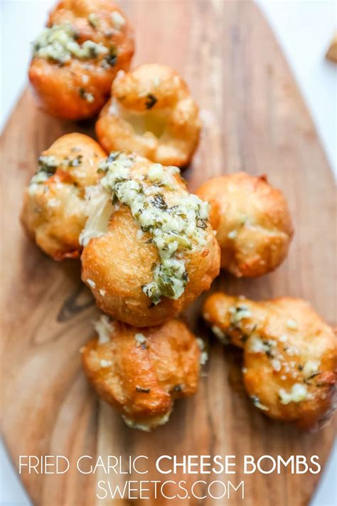 Add the butter cubes, and using a pastry cutter or fork cut the butter until the pieces are no bigger than peas. Easy Fried Garlic Cheese Bombs - Sweet Cs Designs