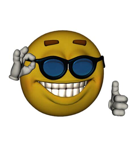 Smiley Face Sunglasses Thumbs Up Emoji Meme Face Photographic Print