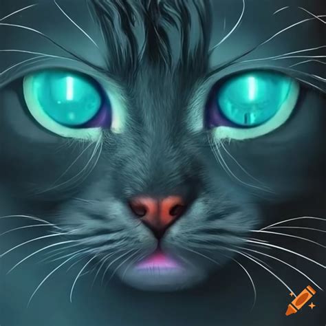 Cute Cats With Glowing Eyes On Craiyon