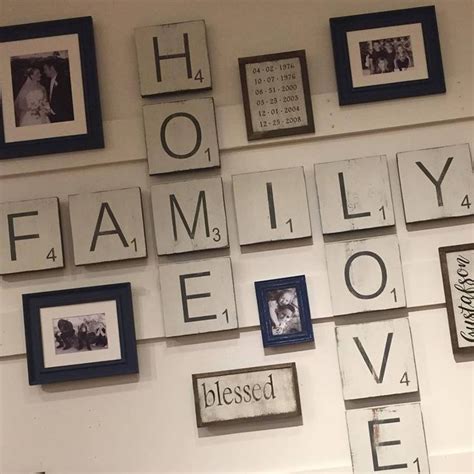 If you are having them painted mdf will give you. XLarge Letter "Scrabble" style tiles for the wall . Home ...