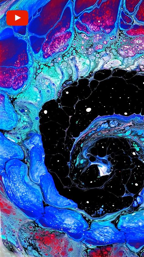 EASY Galaxy Fluid Art Technique - Open Cup Acrylic Pour ... Honestly i just got to play around and it turned out awesome.