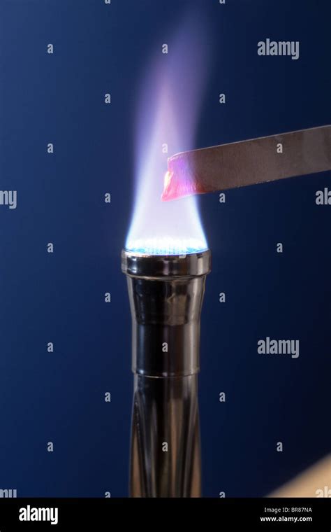 Bunsen Burner Flame Heat Melt Red Hot Glow Metal Gas Propane Natural