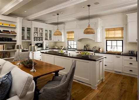 Open Floor Plan Kitchen Cottage Kitchen Vallone Design