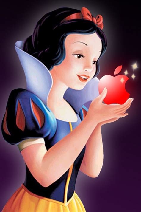 Snow White Apple Snow White Apple Iphone Android Wallpaper Desenhos De Princesas Branca De
