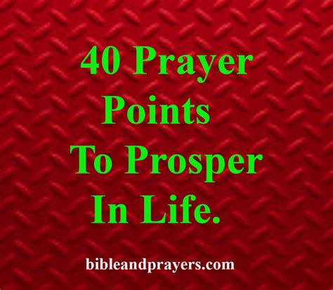 40 Prayer Points To Prosper In Life