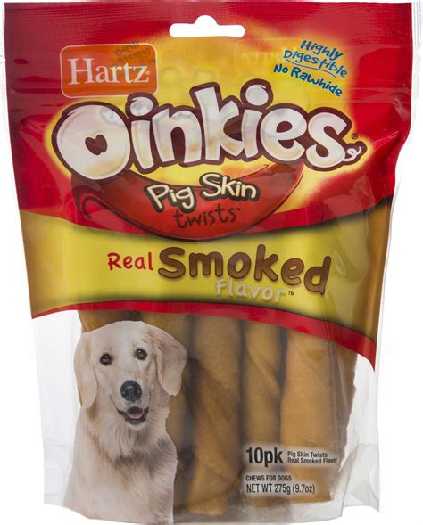 Hartz Oinkies Pig Skin Twists Smoked 10ct Ebay