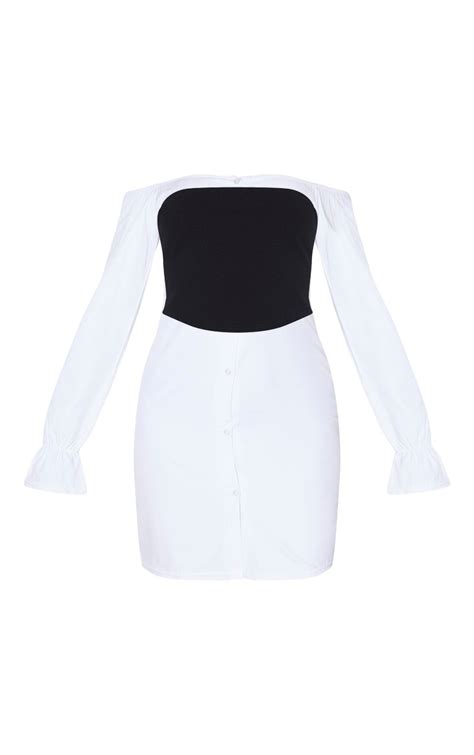 Tall White Satin Corset Oversized Shirt Dress Prettylittlething Usa