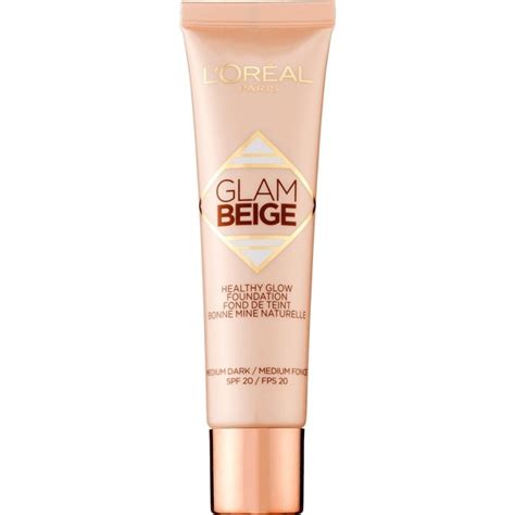 L Oréal Paris Glam Nude Healthy Glow Foundation SPF20 40 Medium Dark