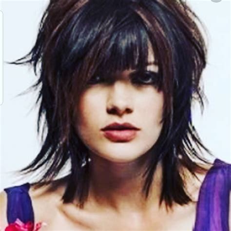 20 Best Ideas Of Black Shag Haircuts With Feathered Bangs