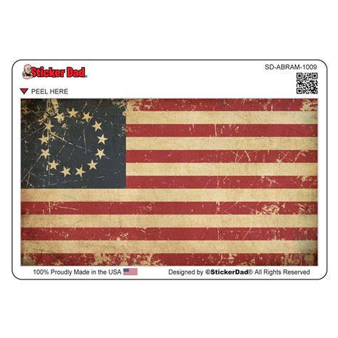 Aged Betsy Ross American Flag 1009 Size 5 Full Etsy