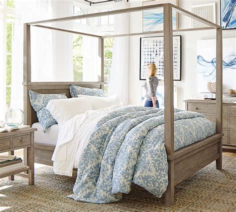 Browse our farmhouse bedroom furniture collection and find beds, dressers and more. Farmhouse Canopy Bed | Pottery Barn