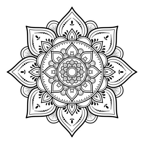 mandala pattern design with hand drawn 3098886 vector art at vecteezy
