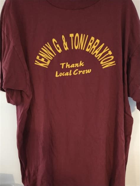Toni Braxton Kenny G Concert Tour Shirt Authentic Gem