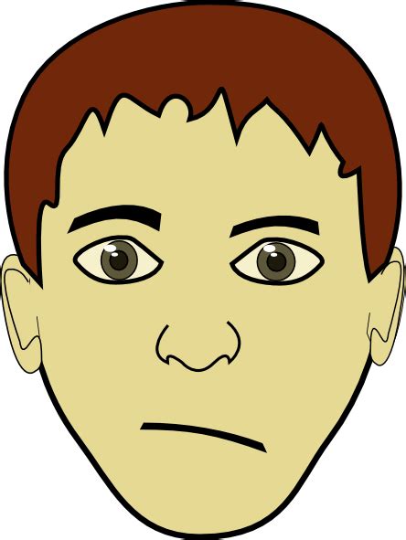 Brown Hair Boy Face Clip Art At Vector Clip Art Online