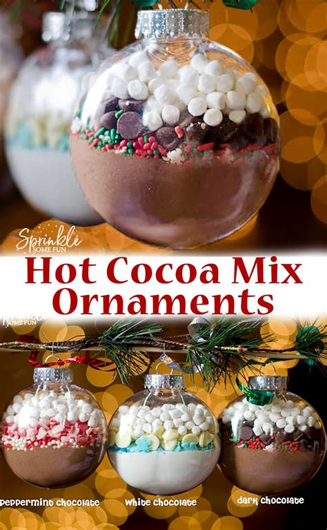 Hot Cocoa Mix Ornaments ~ Diy Homemade Christmas T Idea Recipe