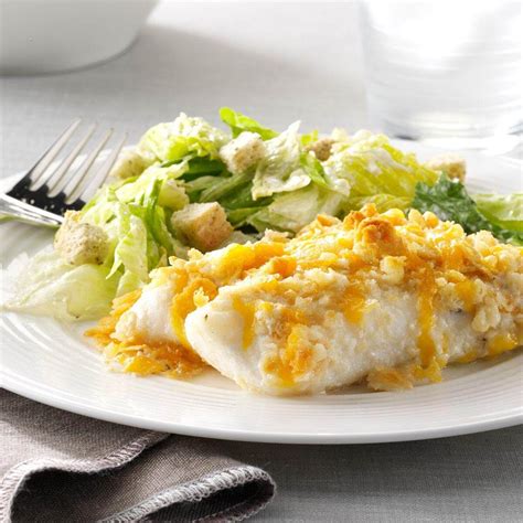 This is the first thing my husband cooked for me back when we were dating. Caesar Orange Roughy | Taste of Home