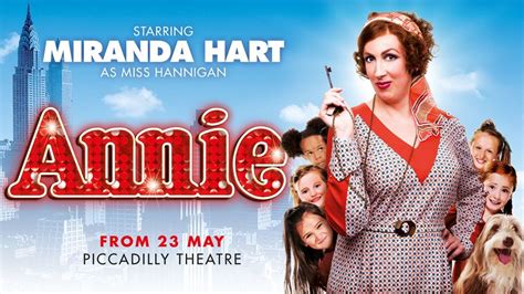 Book Tickets For Miranda Hart In Annie At The Piccadilly Theatre