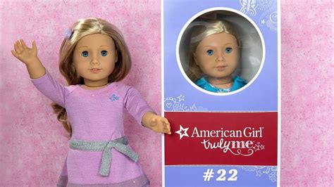 American Girl Doll Unboxing Truly Me 22 ~ Comparison With Truly Me 27 Youtube