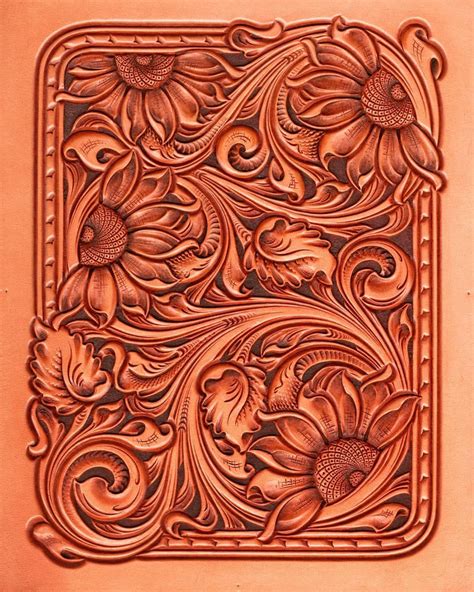 Leather Stamps Leather Art Hand Tooled Leather Leather Design