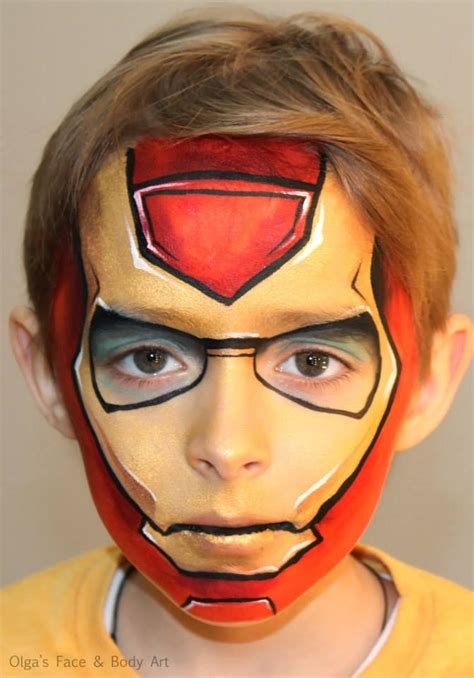 Misalnya, bagaimana cat minyak dapat lebih. Here_is_my_version_of_Iron_Man | Детский грим, Супергерои ...