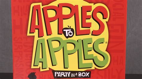 Apples To Apples Party In A Box From Mattel Youtube