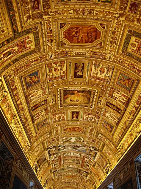 In 1477, pope sixtus iv instigated a rebuilding of the chapel. Stock Pictures: Sistine Chapel Corridor Ceiling Paintings ...