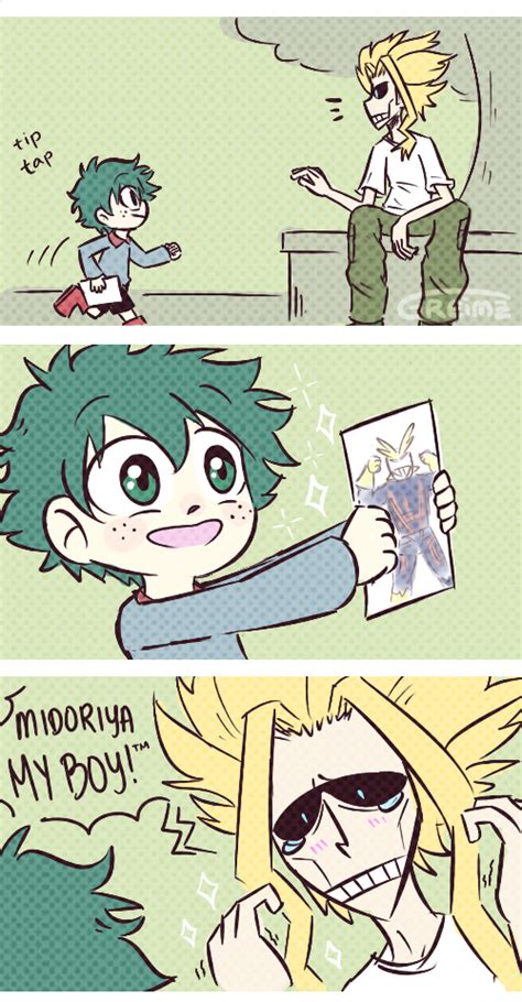 Izuku Midoriya And Dadmight Not My Art Credit Greimz Boku