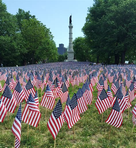 Memorial Day Flag Garden On Boston Common Chen Pr