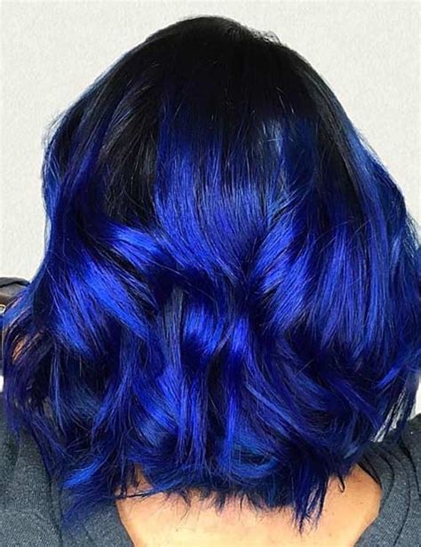 This exotic shade of blue can certainly transform any hair color base from drab to drastic. 20 Beautiful Styling Ideas For Blue Ombre Hair - Blushery