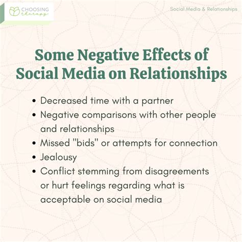 social media and relationships how can it affect a relationship