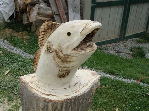 Carved Fish Out Of Poplar Wood For Sale Wood Carving For Beginners