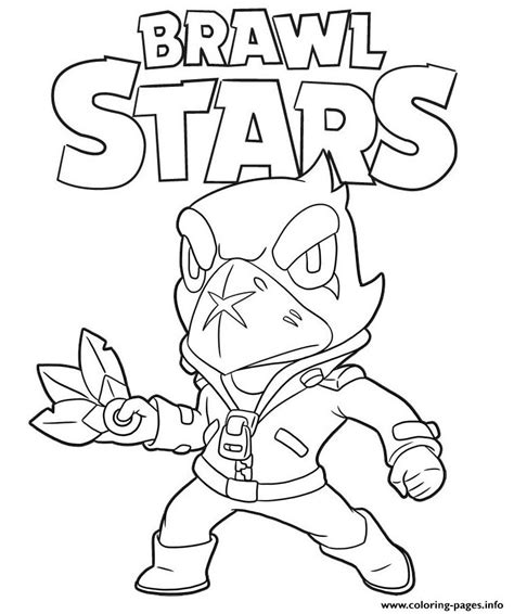 Welcome, fellow brawlers to a bright new brawl stars group! Crow Brawl Stars Game Coloring Pages Printable