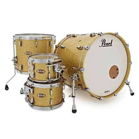 Pearl Masters Maple Reserve 4 Piece Shell Pack In Bombay Gold Sparkle
