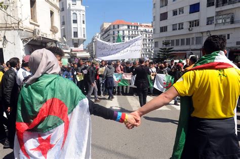 Algiers Algeria March 23 Algerian Students Stage A Protest Against